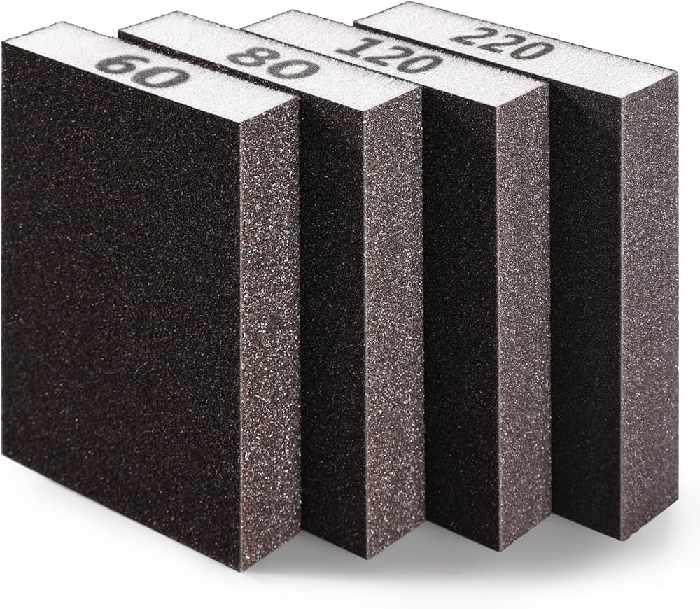 Premium Sanding Block, 4 Pcs Sanding Sponges of 60/80/120/220 Variety Grits, Sandpaper Block for ... | Amazon (CA)