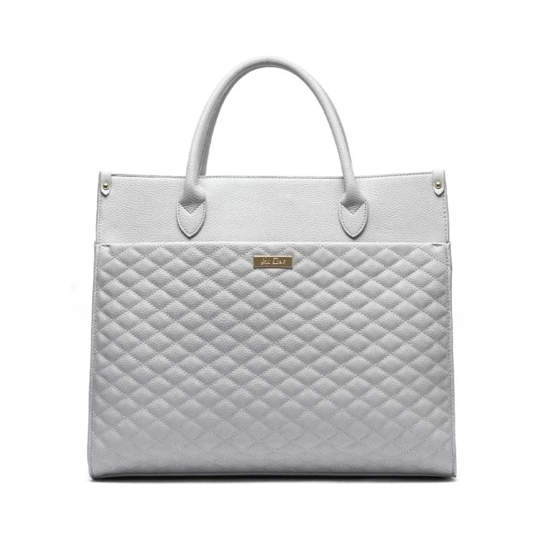 Monaco Tote Bag | Stone Grey | Luli Bebé