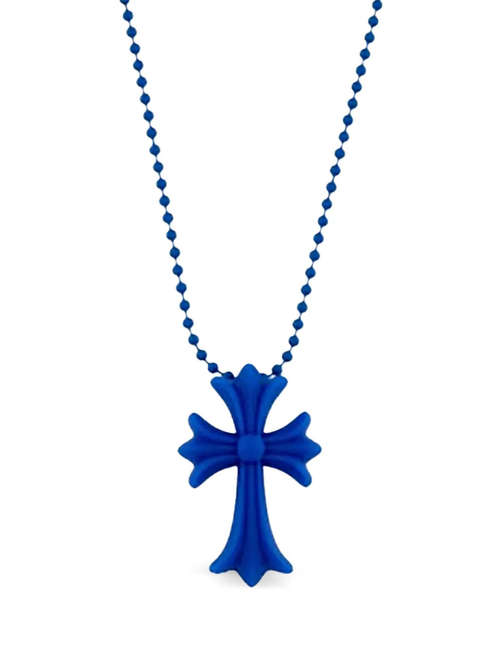 Chrome Hearts cross pendant necklace - Blue | Farfetch Global