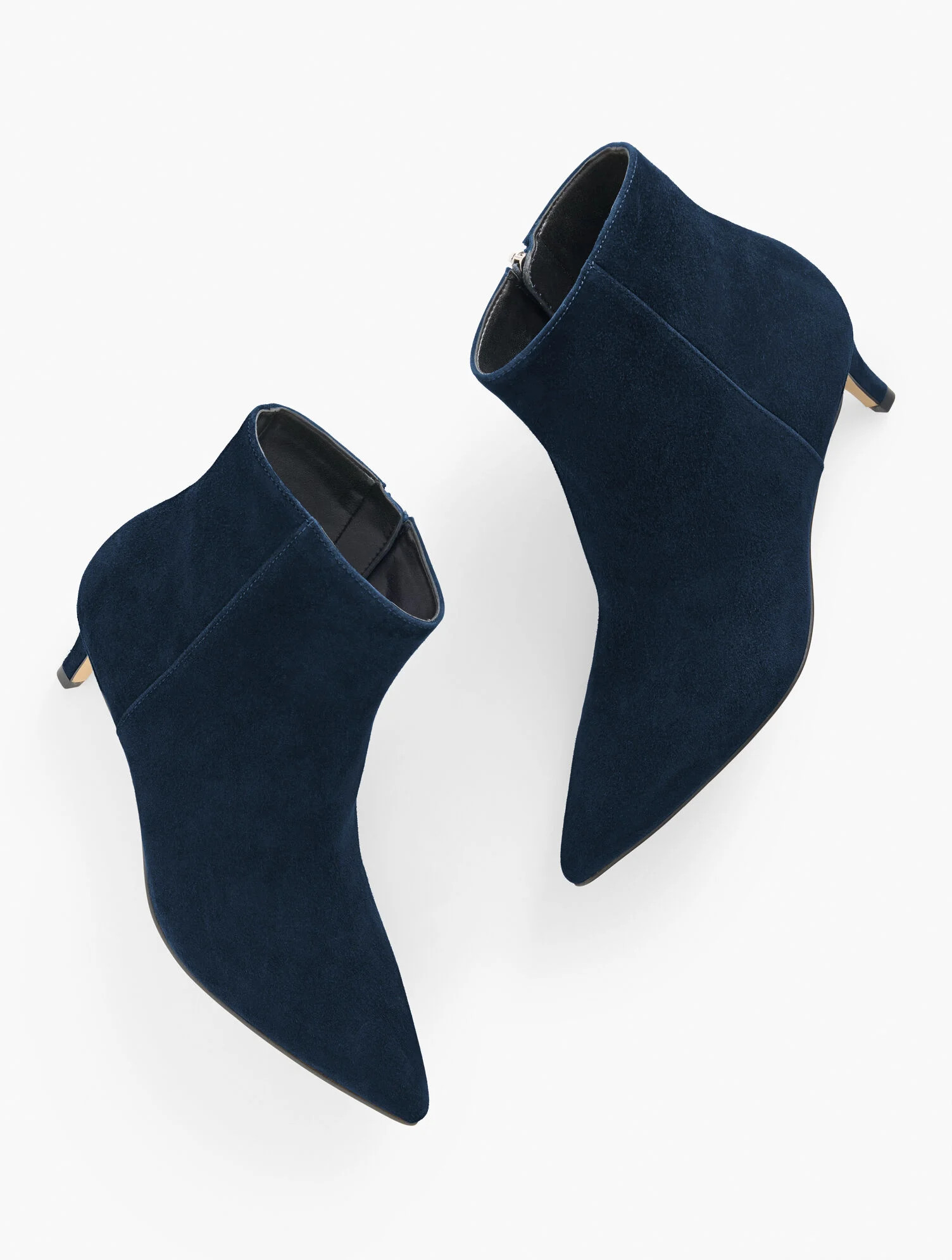 Kait Suede Kitten Heel Ankle Boots | Talbots