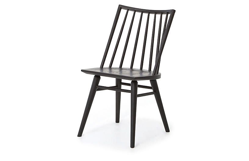 Sylas Windsor Chair, Black Oak | One Kings Lane