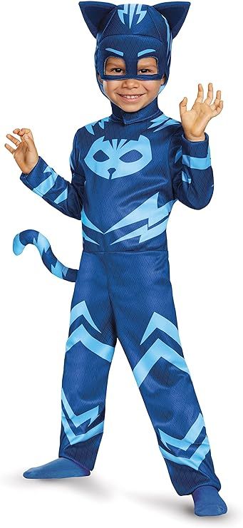 Catboy Costume for Kids, Official PJ Masks Costume Jumpsuit | Amazon (US)