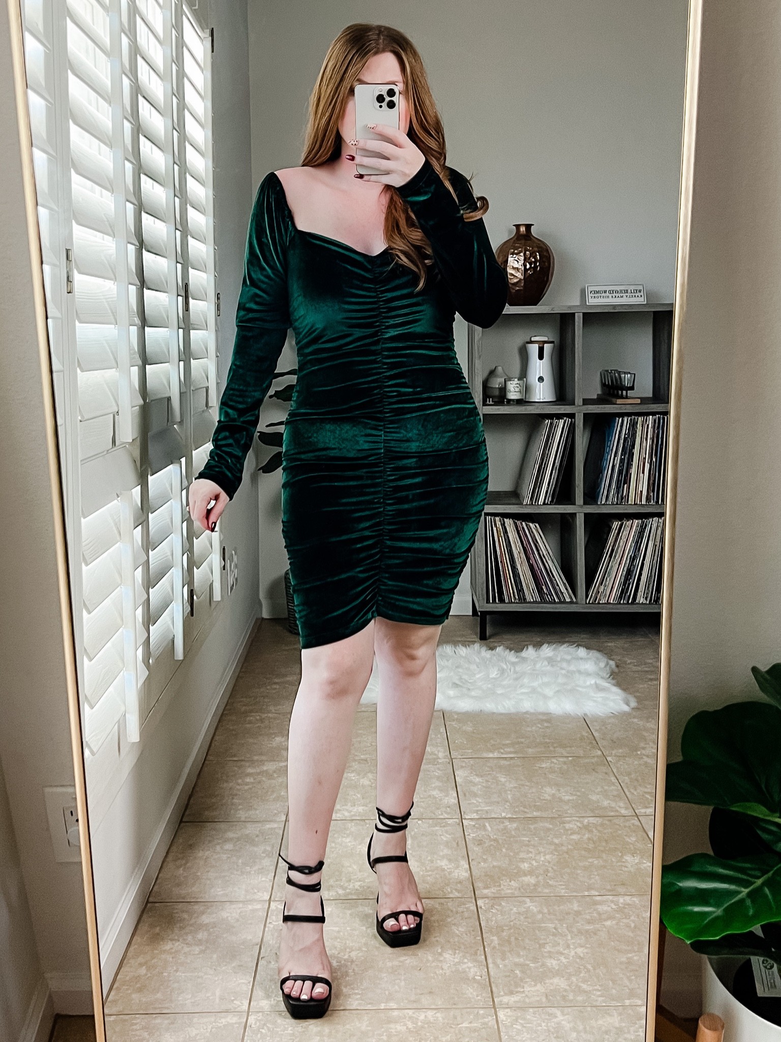Always love green velvet for the holidays! Amazon dress wearing size large. Velvet dress. 

#LTKunder50 #LTKHoliday #LTKstyletip