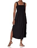 Calvin Klein Women's Sleeveless Maxi Dress with Smocked Bodice, Black, 2 | Amazon (US)