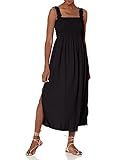 Calvin Klein Women's Sleeveless Maxi Dress with Smocked Bodice, Black, 2 | Amazon (US)
