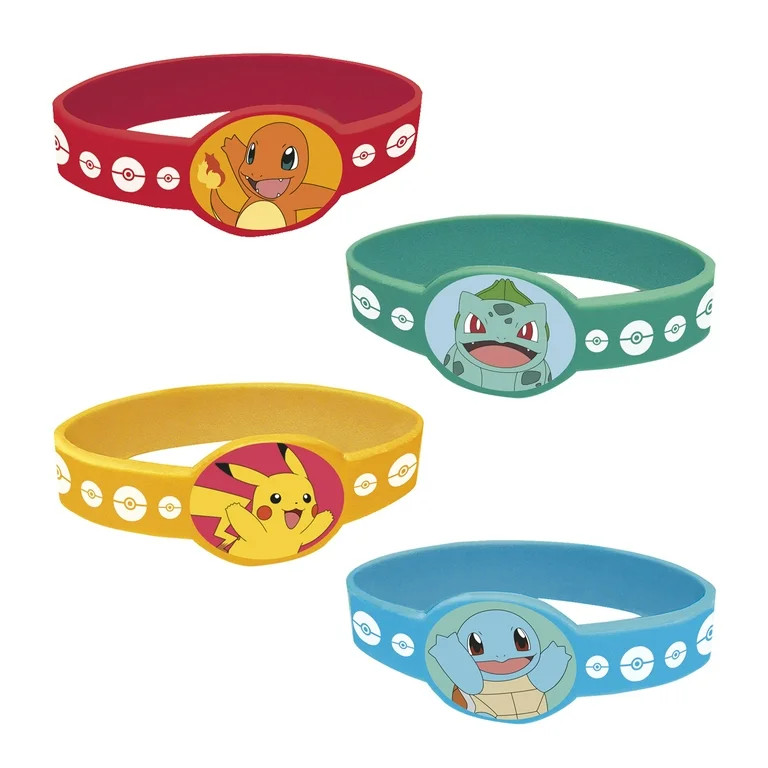 Pokémon Assorted Stretchy Bracelets, 4ct | Walmart (US)
