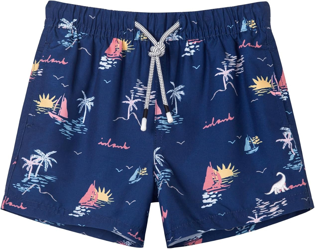 SURF CUZ Boys Swim Trunks Toddler Swim Shorts UPF 50+ Bathing Suit for Boy Swimsuit Quick Dry Mes... | Amazon (US)