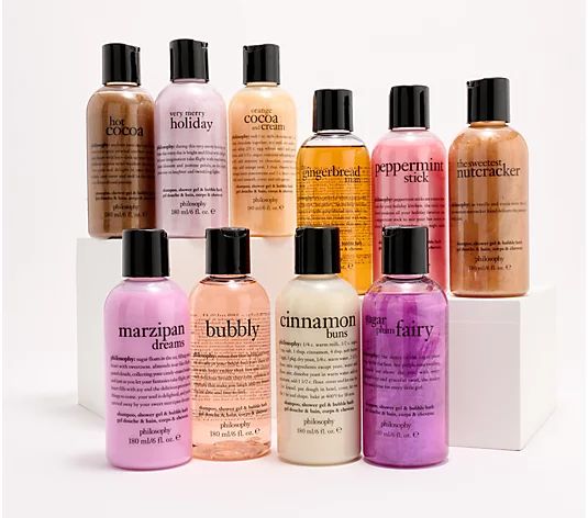 philosophy sweet wishes 10-piece 6-oz shower gel collection - QVC.com | QVC