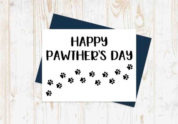 Dog Dad Card Cat Dad Card Pet Father's Day Card Fur Dad | Etsy | Etsy (US)