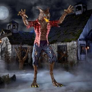 Home Accents Holiday 9.5 ft Animated Immortal Werewolf Halloween Animatronic 22SV23409 - The Home... | The Home Depot