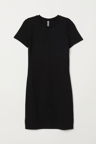 H & M - Jersey Dress - Black | H&M (US + CA)