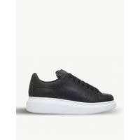 Alexander McQueen Black Runway Leather Platform Sneakers | Selfridges