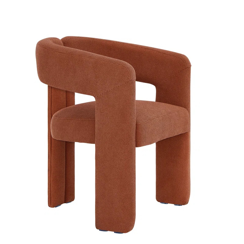 Modern Linen Dining Chairs Upholstered Armchair | Wayfair North America