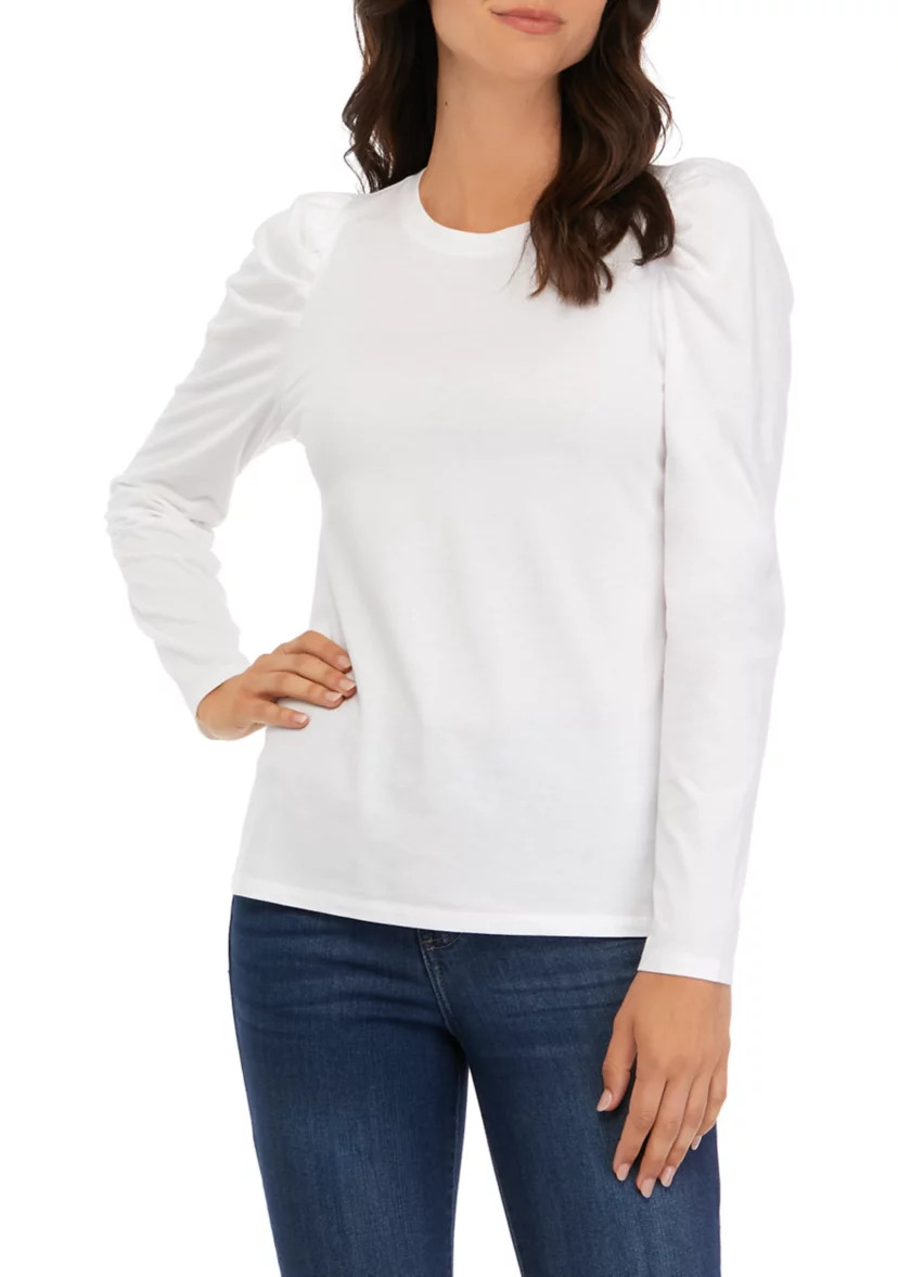 Women's Pleated Shoulder T-Shirt | Belk