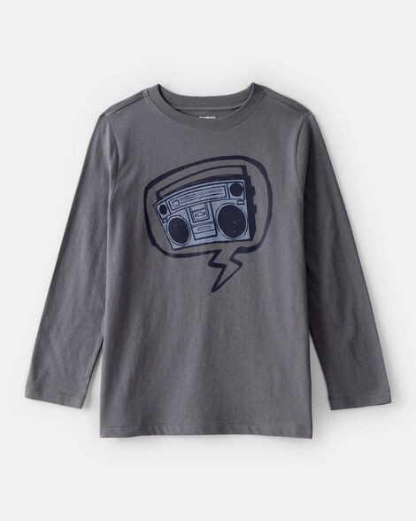 Grey - Boys Radio Long-Sleeve Graphic Tee - Grey, Selected | Carter's Inc
