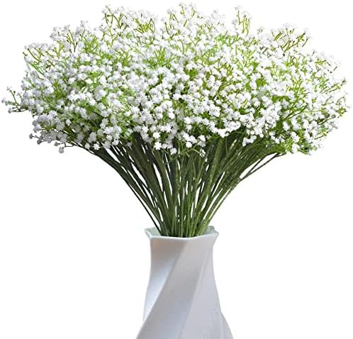 JIFTOK Babys Breath Artificial Flowers, 24 Pcs Fake Flowers Gypsophila Bouquet Fall Flowers Artif... | Amazon (US)