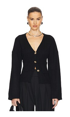 Helsa Sanna Cardigan in Black from Revolve.com | Revolve Clothing (Global)