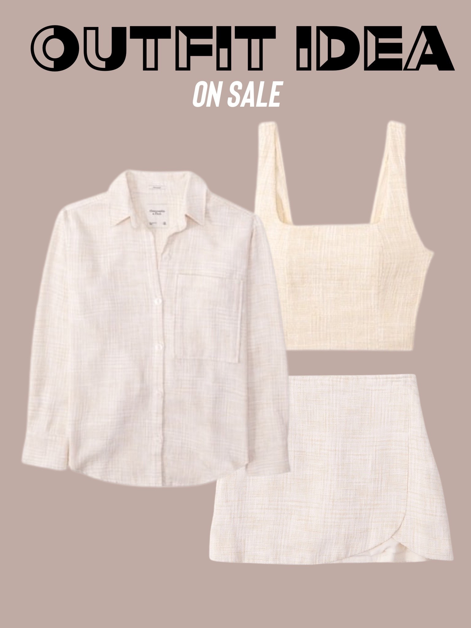 Tweed set cropped top and skort and button down on sale 

#LTKtravel #LTKstyletip #LTKunder100