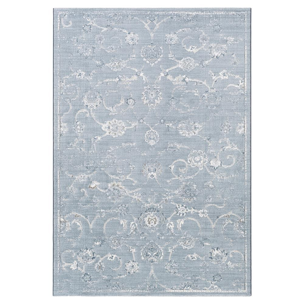 Magnolia French Country Blue Floral Patterned Rug - 9'2""x12'10 | Kathy Kuo Home