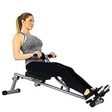 Sunny Health & Fitness SF-RW1205 Rowing Machine Rower with 12 Level Adjustable Resistance, Digita... | Amazon (US)