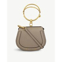 Chloe Nile small leather cross-body bag, Women's, Motty grey | Selfridges
