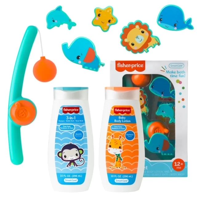 Fisher-Price 8-Piece Fishing Toy Baby Bath Set, Baby Soap and Lotions Sets, Newborn  Essentials, ... | Walmart (US)
