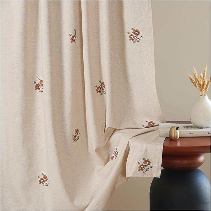 Bedding Craft Linen Curtains,Linen Drapes,Linen Room Darkening Curtains,Flax Linen Curtain & Drap... | Amazon (US)