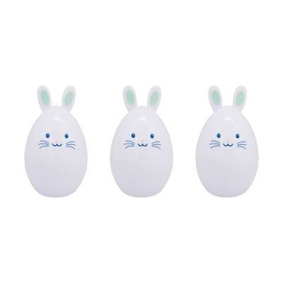 3ct Bunny Shaped Character  Easter Plastic Eggs - Spritz&#8482; | Target