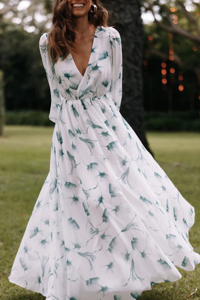 Gillian Maxi Dress - White Floral | Petal & Pup (US)