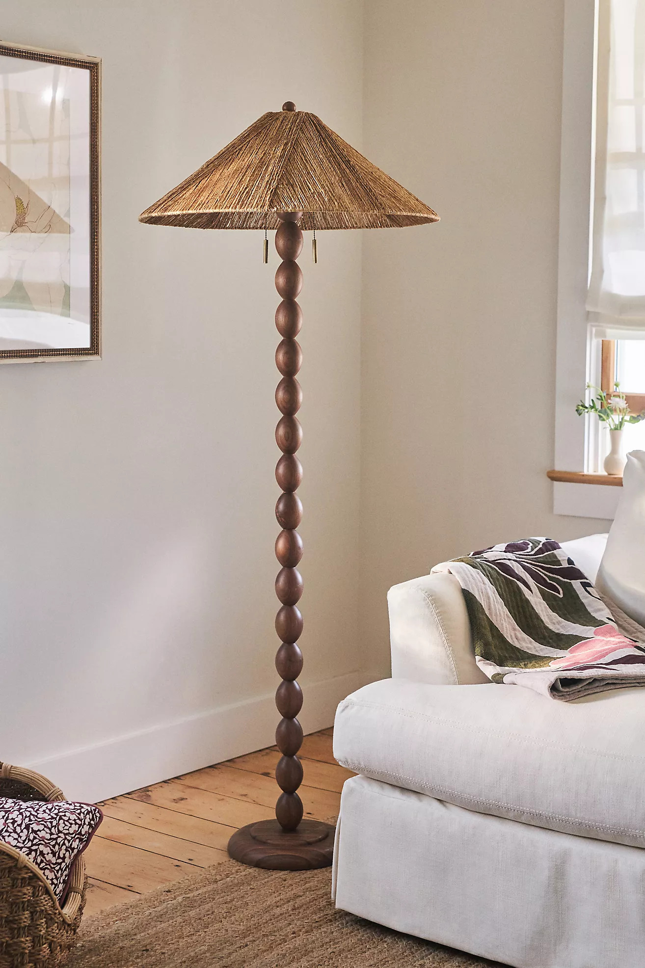 Alhambra Jute Floor Lamp | Anthropologie (US)