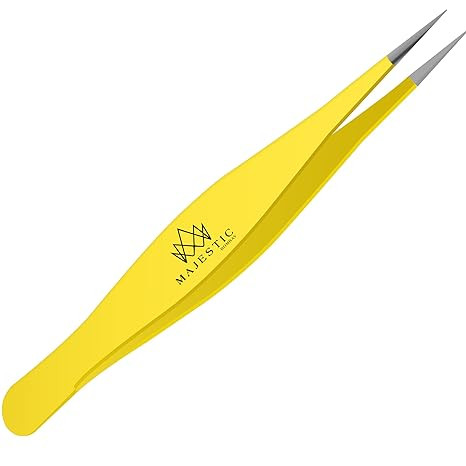 Majestic Bombay Fine Point Tweezers for Women and Men – Splinter Ticks, Facial, Brow and Ingrow... | Amazon (US)