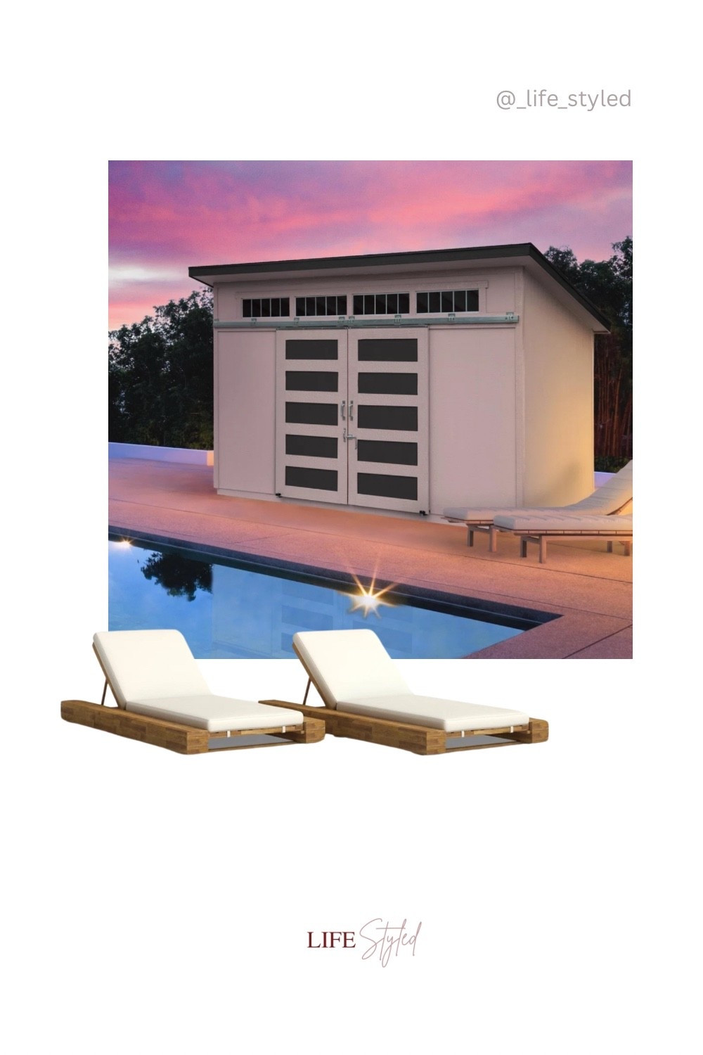 Not just a storage shed. Not just lounge chair seating. This is the “I have my life together" outdoor duo. ☀️ 

#LTKSeasonal #LTKselfcare #LTKHome