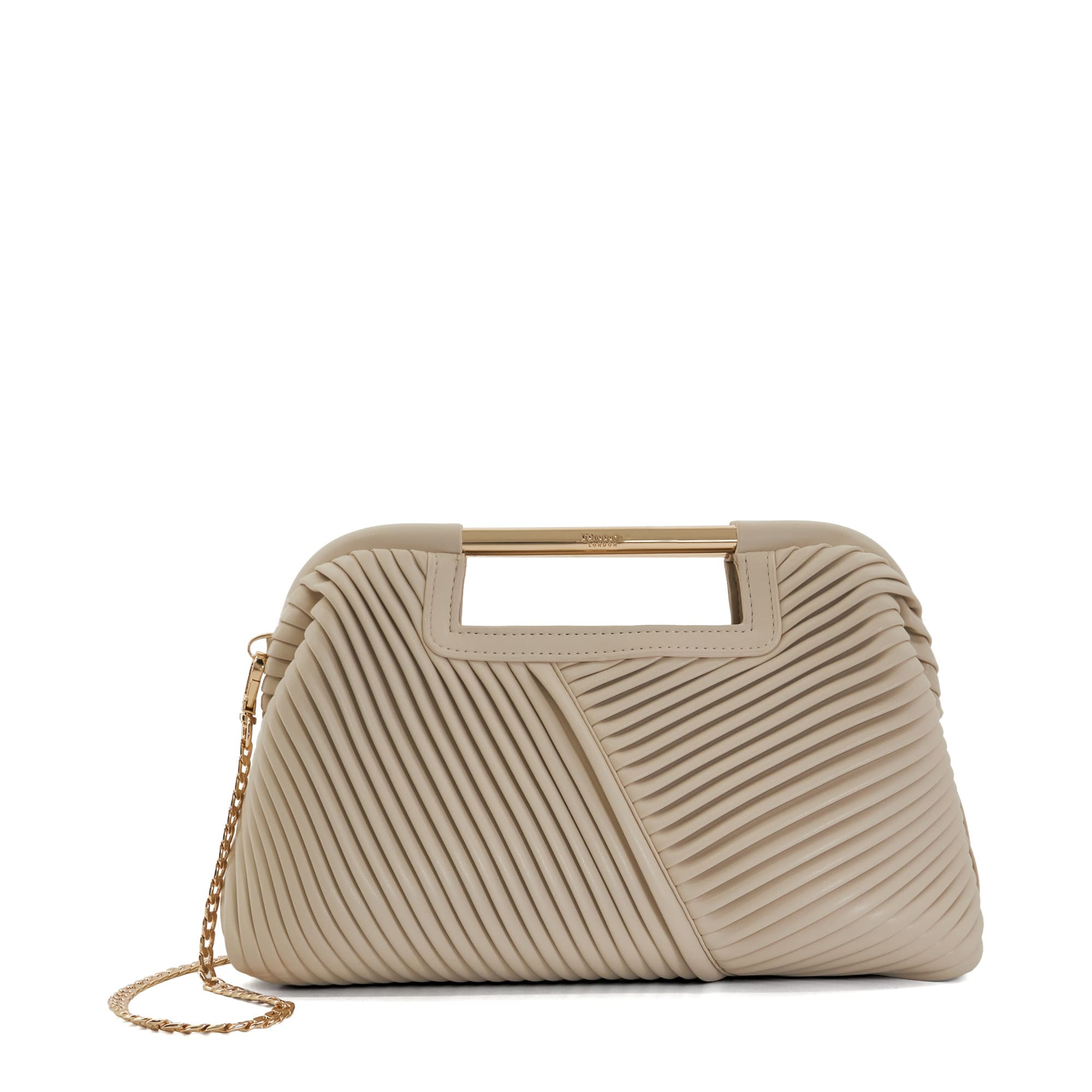 Ebec Pleated Clutch Bag | Dune (EU)