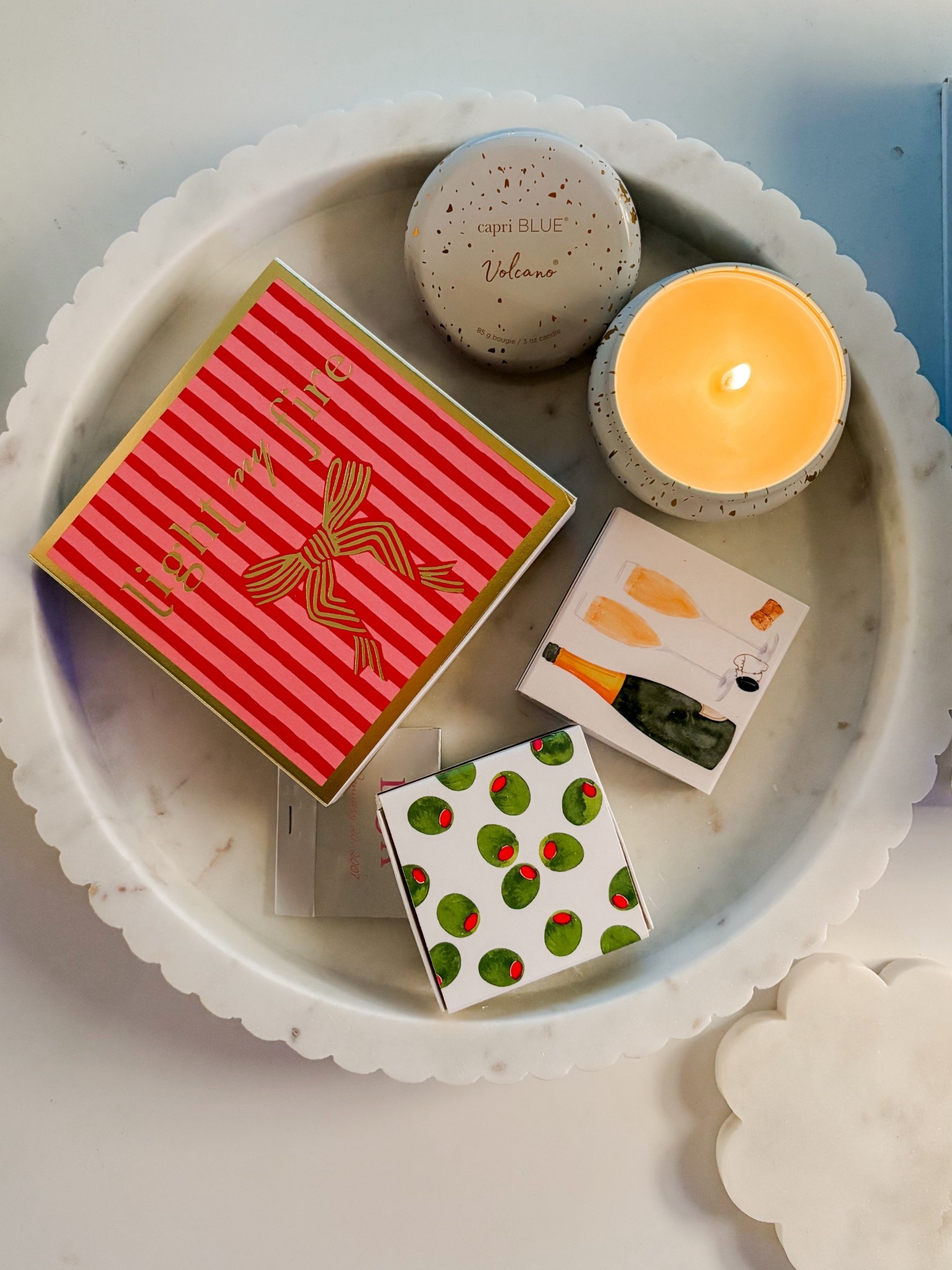 So I collect matchboxes now because I’m constantly lighting candles and they look cute in my marble bowls. Anthropologie has cute ones. Tell your friends!😉

#LTKFindsUnder50 #LTKHome