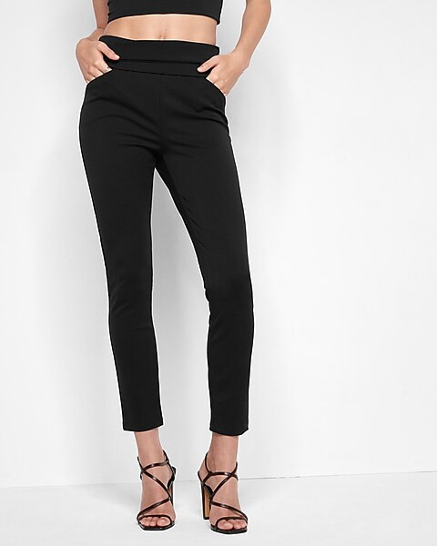 Super High Waisted Heat Tech Pull-On Leggings | Express