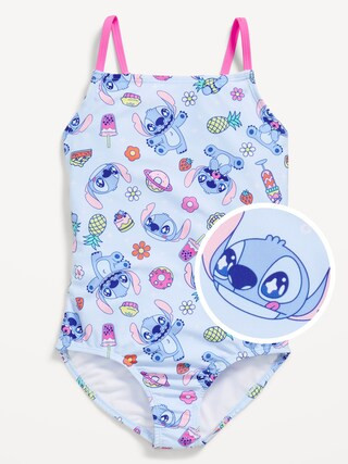 Licensed Graphic Back Cutout One-Piece Swimsuit for Girls | Old Navy (US)