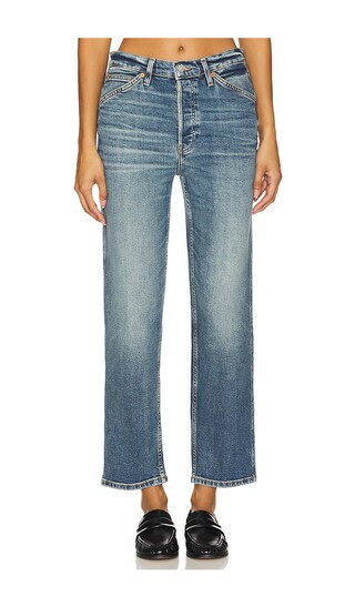 RE/DONE Painter Stove Pipe Jeans in Denim-Medium. - size 30 | Revolve Clothing (Global)