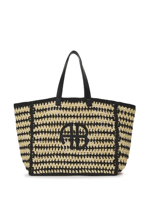 ANINE BING Bolso Shopper Con Parche Del Logo - Farfetch | Farfetch Global