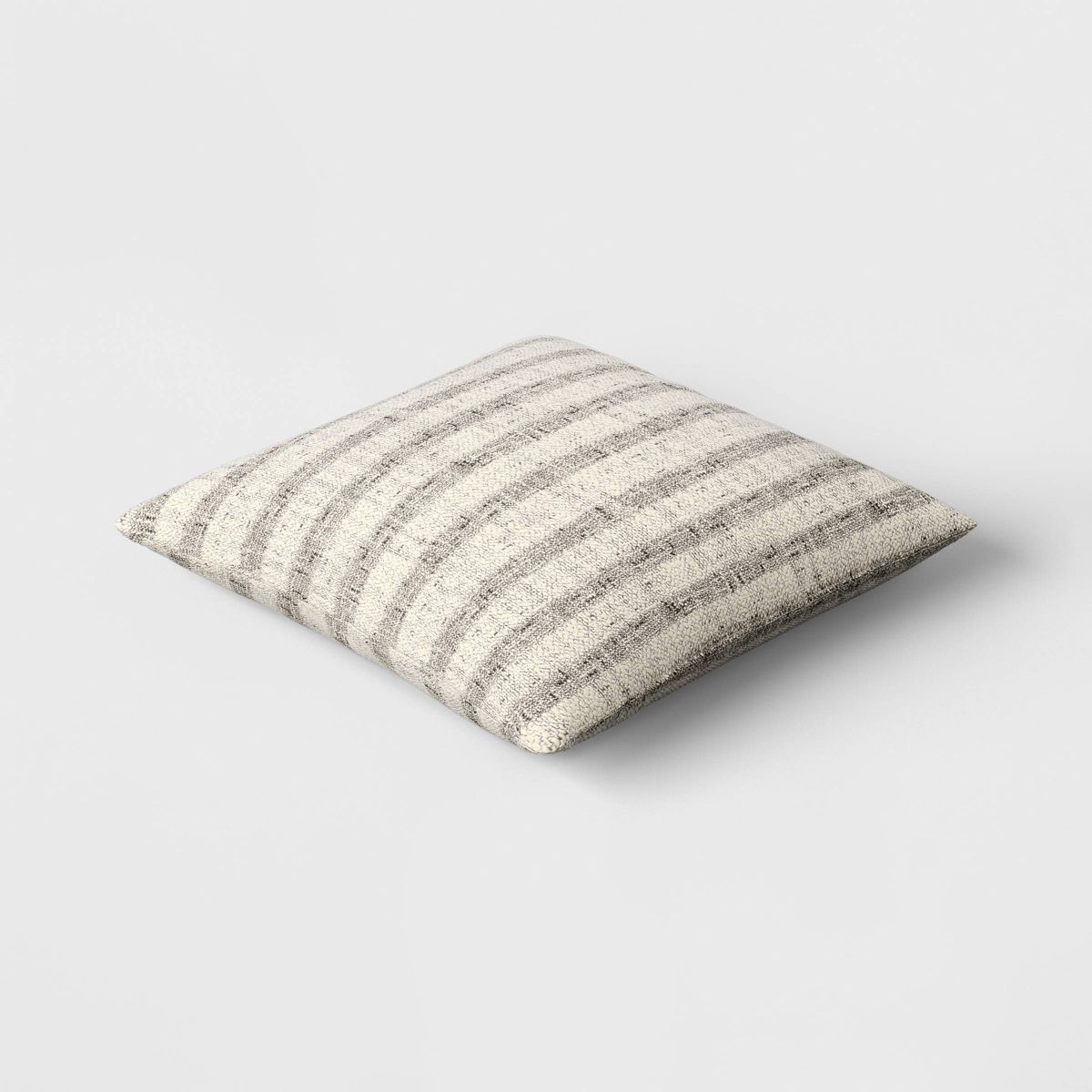Woven Striped Square Throw Pillow Black/Ivory - Threshold™ | Target