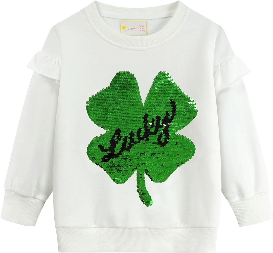 Little Hand Toddler Girls Sweatshirts Crewneck Hoodies Long Sleeve Collage T Shirts Kids Pullover... | Amazon (US)