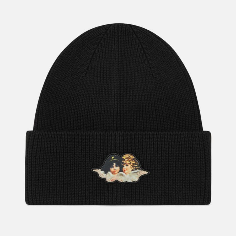 Fiorucci Angels Ribbed Cotton Beanie | Coggles (Global)