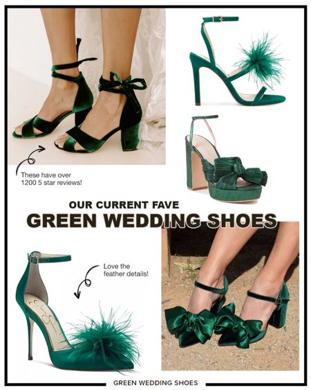 Our favorite wedding shoes that are green! 

#LTKshoecrush #LTKwedding