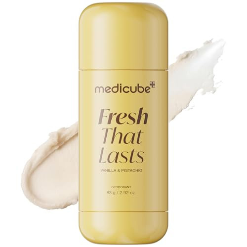 medicube Kojic Acid & Turmeric Aluminum-Free Deodorant | Vanilla & Pistachio Perfumed Stick, All-Day Odor Protection for Women & Men | Underarm Brightening Care | No White Marks, 2.92 oz. | Amazon (US)