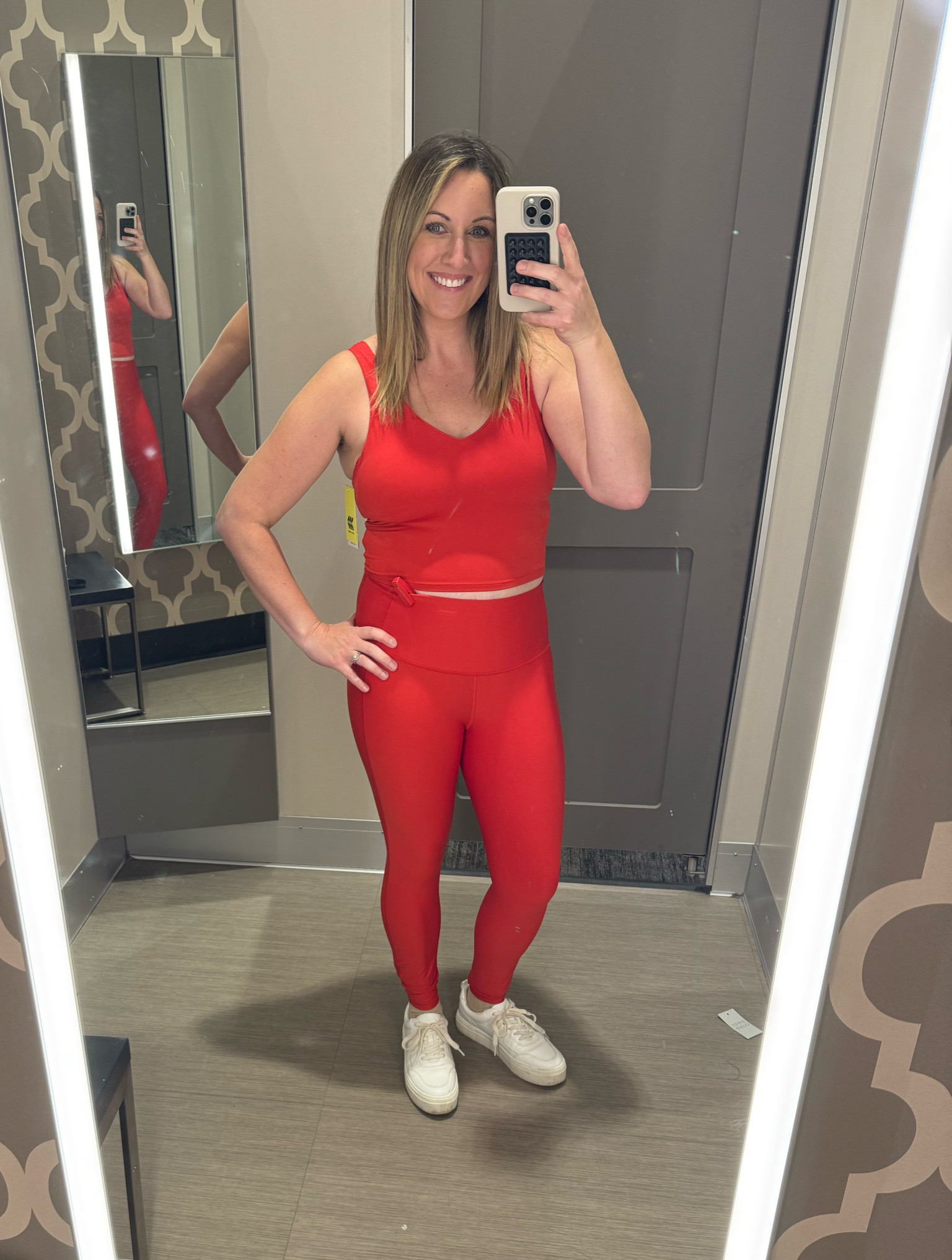 Loving the red workout outfit that goes along with Valentines Day and might I add I’m loving this color with my skin tone! 



#LTKFindsUnder50 #LTKSaleAlert #LTKActive