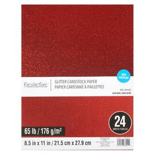 Red Glitter Cardstock Paper by Recollections™ 8.5" x 11" | Michaels® | Michaels Stores