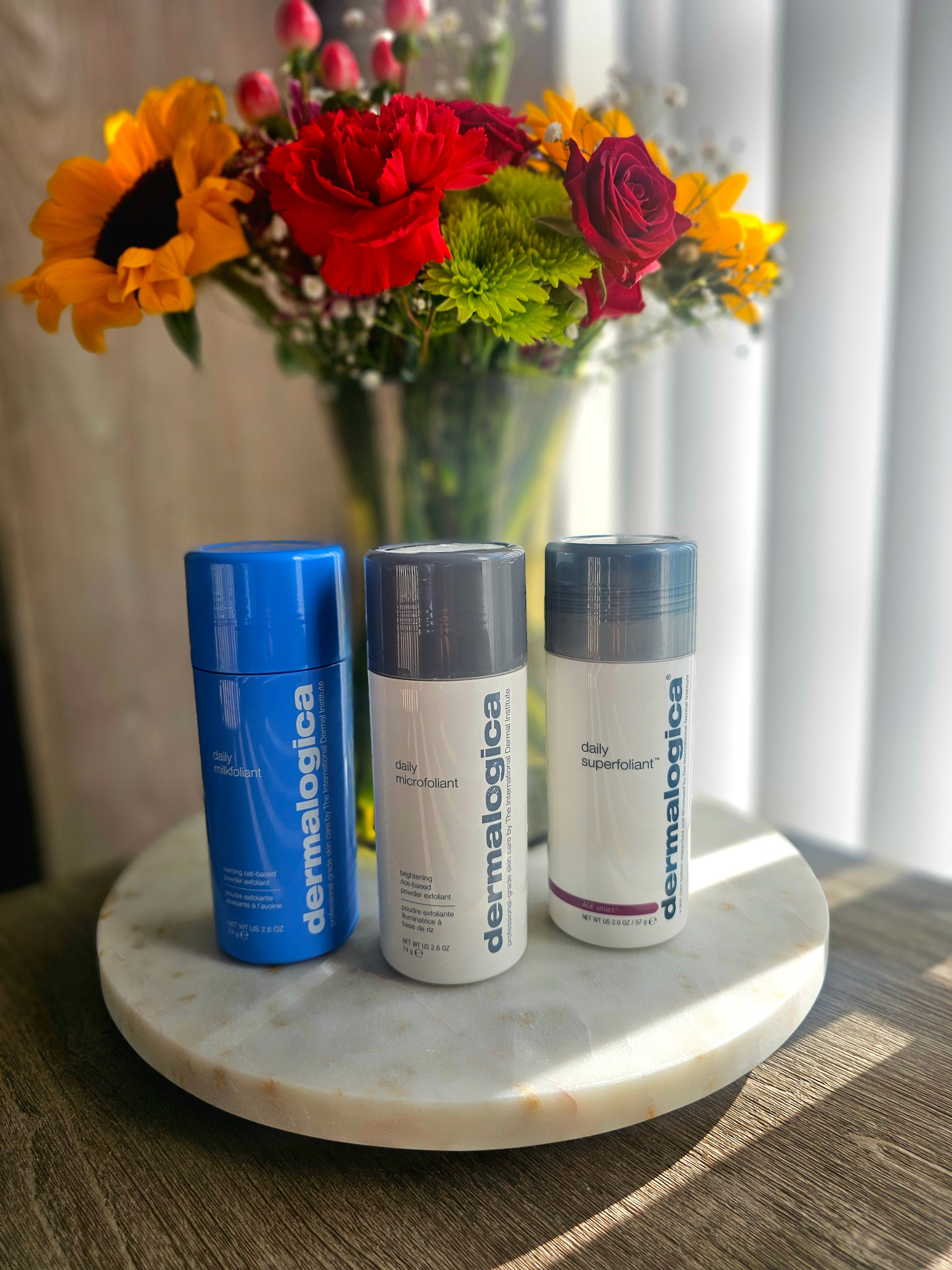 Exfoliation is one of the biggest game changers in skincare — and these three from Dermalogica
 have been staples in my personal skincare arsenal for years. 🤍

I  personally started using the Daily Microfoliant in 2005 while in esthetics school, and it’s still one of the products I consistently recommend to friends, clients, and I repurchase. My skincare arsenal will never be without it! :)

✨ My breakdown:

• Daily Milkfoliant — calming + soothing for sensitive or dry skin
• Daily Microfoliant — brightening, smoothing, and perfect for maintaining glow
• Daily Superfoliant — detoxifying and amazing for congestion, excess oil, and city skin

What I love most is that they’re gentle enough for regular use while still giving that polished, fresh-skin feeling without harsh scrubs. I use the exfoliant my skin needs that day, week, or season.

Bonus: You can reuse the original bottle by purchasing the refill bags and save money!

Note: Exfoliate 2 to 3 times a week - your skin will thank you!

Shop all 3 exfoliants according to your personal needs and my skincare favorites on my LTK! 🤍 

 #LTKselfcare #LTKOver40 #LTKBeauty