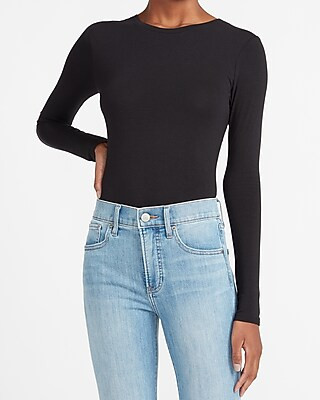 Fitted Long Sleeve Tee | Express