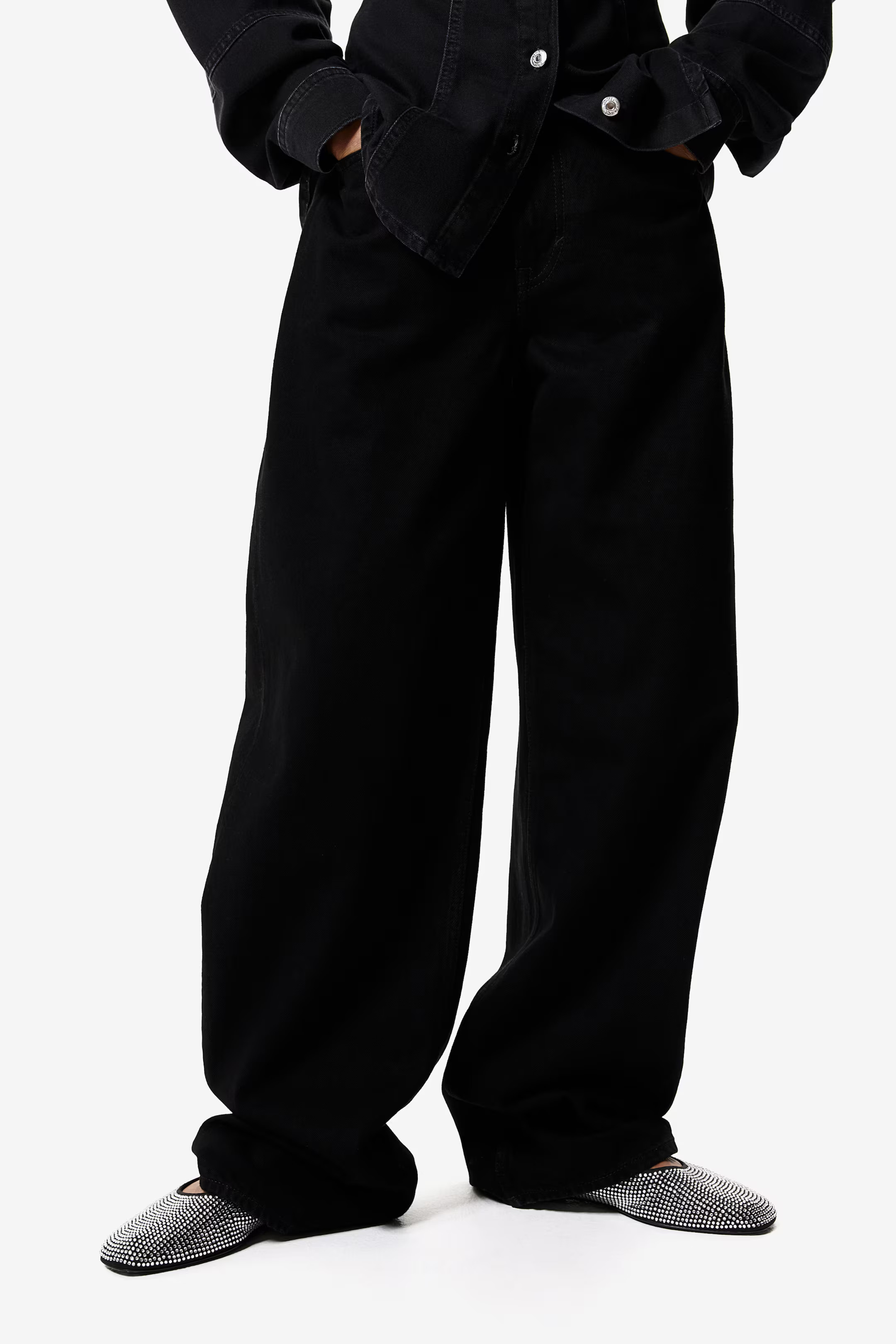 High Rise Wide Leg Baggy Jeans | H&M (US + CA)