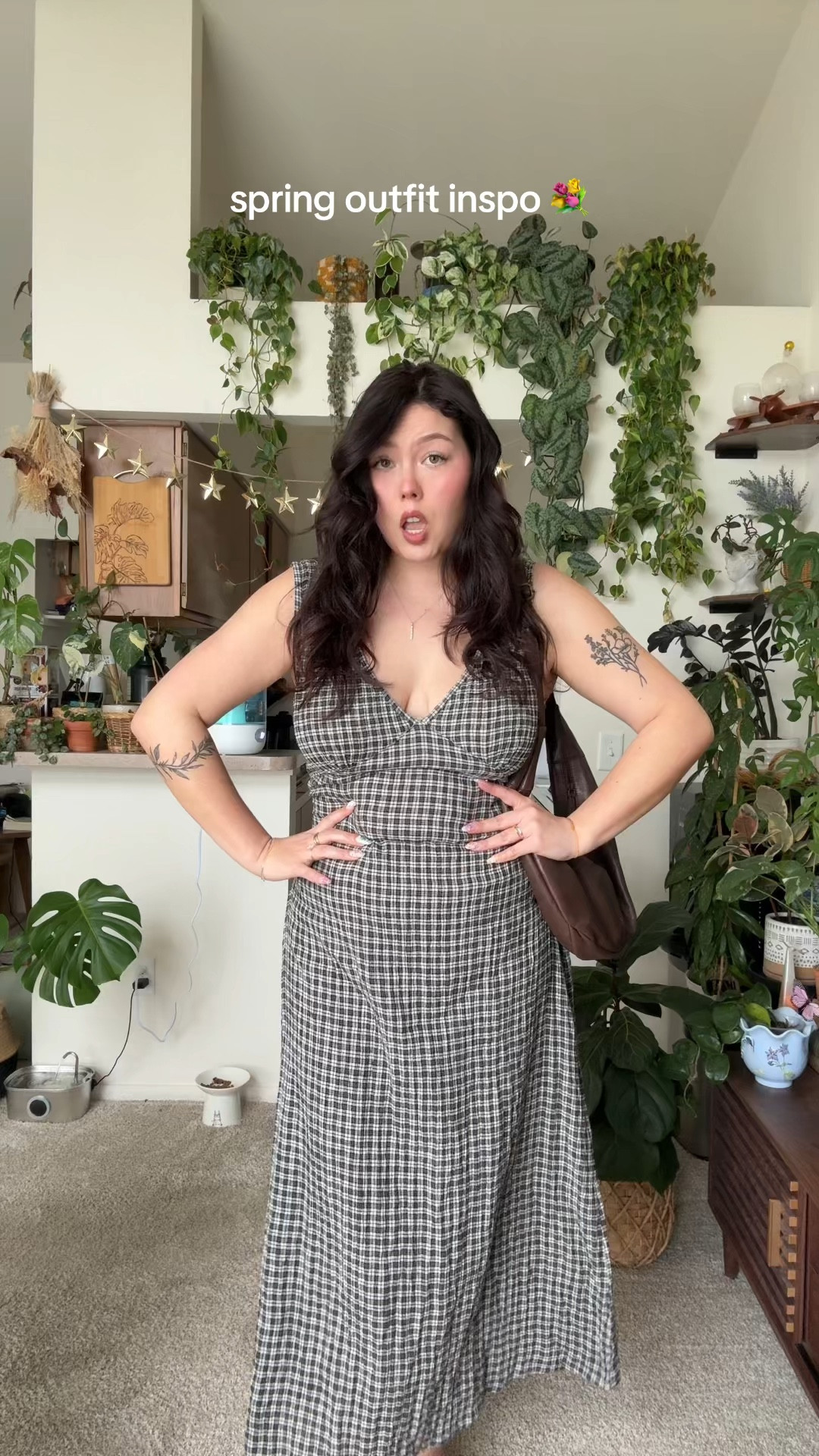 1. Afends asta seersucker dress -no link on LTK, bag is free people 

2. Skirt is AE, top is UNIQLO-no link, bag is UNIQLO

3. Top is Abercrombie and fitch-no link, skirt is Ralph Lauren-no link, boots are Frye, bag is coach 

4. Vest is free people, skirt is free people, bag is coach 