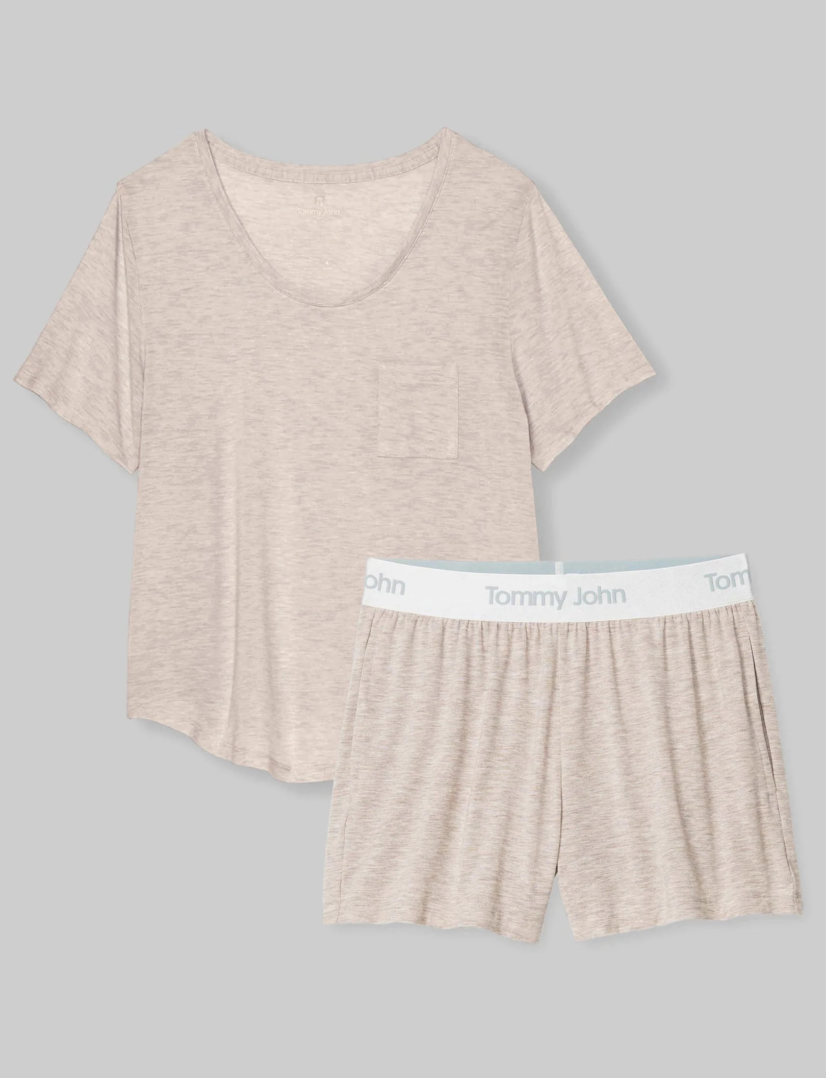 Women's Second Skin Sleep Pocket Tee & Short Set | Tommy John